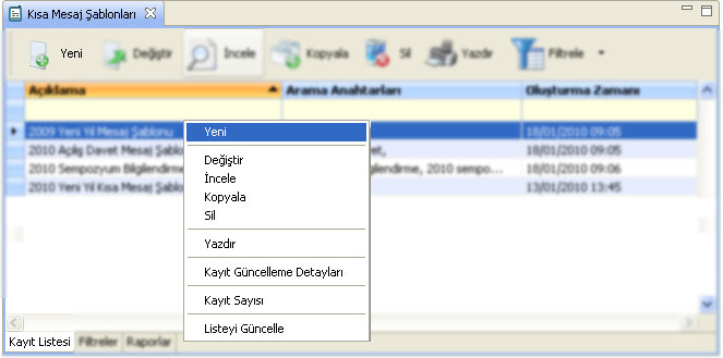 kisa mesaj gonderi sablonu nasil